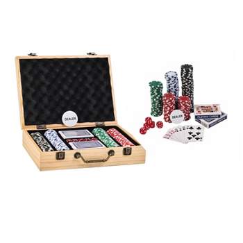 Barrington Professional Poker Chip Set with Dice and Cards - 200pc