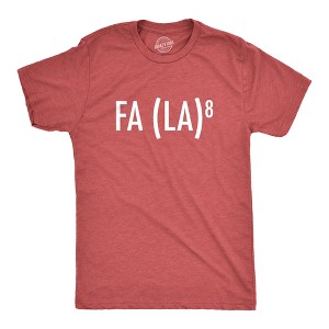Mens FA (LA)8 T Shirt Funny Nerdy Math Christmas Carole Graphic Novelty Holiday Tee - Crazy Dog Men's T Shirt - 1 of 4