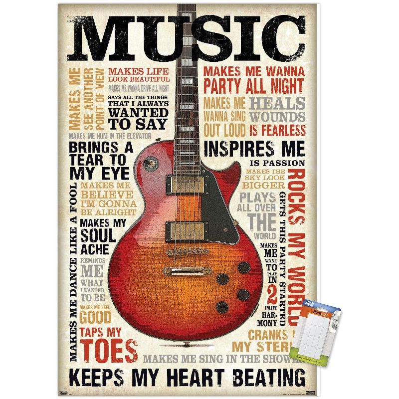 Trends International Music Inspires Me Unframed Wall Poster Prints, 1 of 7