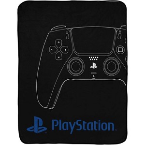 Level Up PlayStation Vintage Hardware Gamer 46x60 Throw Blanket - 1 of 4