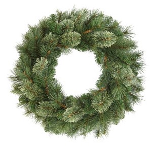 Puleo 24" Artificial Tacoma Pine Christmas Wreath - 1 of 4