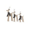 Sullivans Decorative Chirstmas Deer Set of 3, Tabletop Christmas Decorations; 10"H  12.75"H & 15.5"H Multicolored - 4 of 4