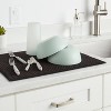 Unique Bargains Dish Drying Mat Set Under Sink Drain Pad Heat Resistant  Suitable For Kitchen 2 Pcs Red : Target