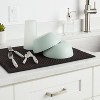 Unique Bargains Dish Drying Mat Set Silicone Drain Pad Heat Resistant  Suitable For Kitchen 3 Pcs : Target