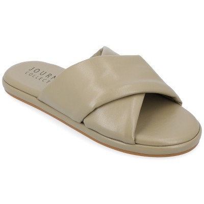 Journee Collection Womens Addilynn Puffy Slide Sandal