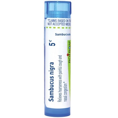 Sambucus Nigra 5C by Boiron Homeopathic Single Medicine For Cough & Cold Relief  -  80 Pellet