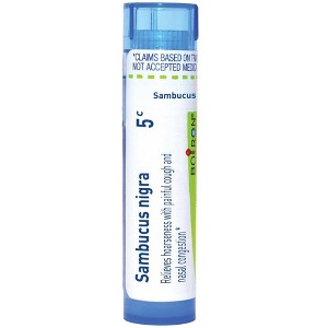 Sambucus Nigra 5C by Boiron Homeopathic Single Medicine For Cough & Cold Relief  -  80 Pellet - 1 of 3