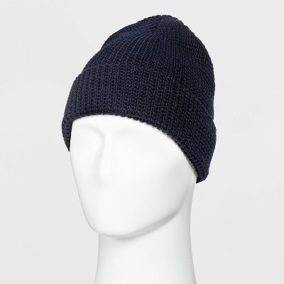 Men's waffle Knit Beanie - Goodfellow & Co™ Navy One Size