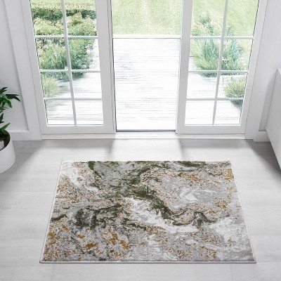 Luxe Weavers Marble Swirl Abstract Area Rug