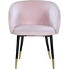 Meridian Furniture,Louise Velvet Dining Chair - 3 of 4