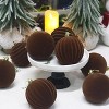 2.36" Multicolor Velvet Christmas Ornaments – 25-Piece Shimmering Flocked Christmas Ornament Ball Set - 2 of 4