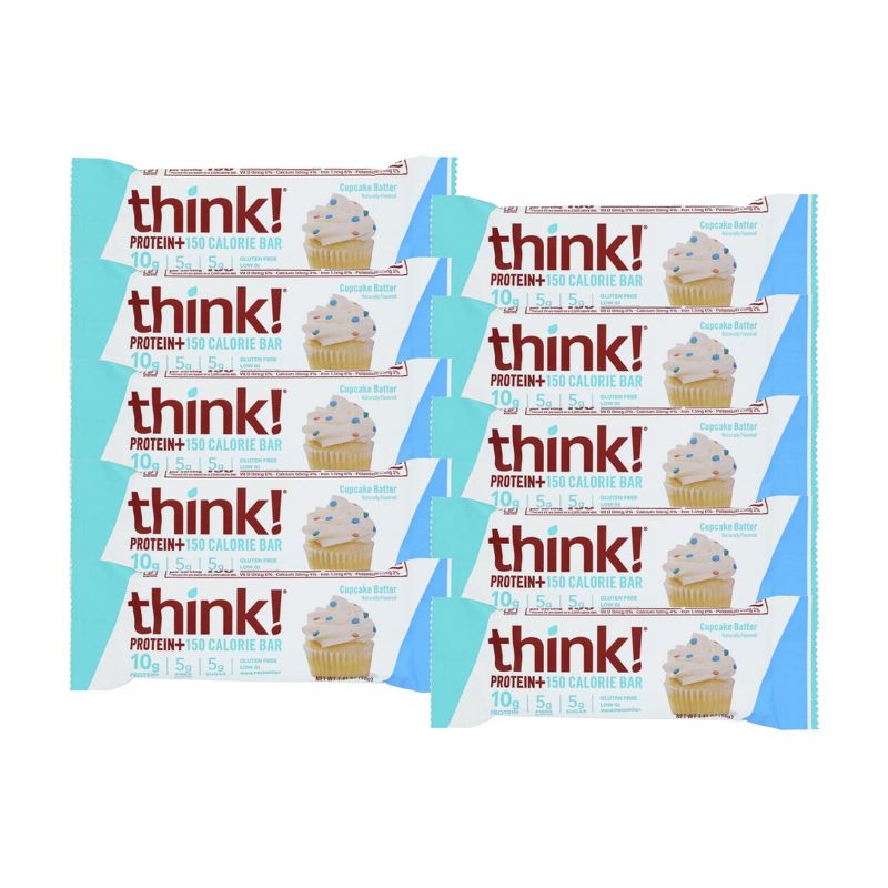 Think! Cupcake Batter Protein Bar - 10 bars, 1.41 oz, 1 of 5