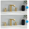 PAGED 8 Inch Widespread Bathroom Faucet, Sink Faucet with Metal Pop Up Drain and Water Supply Lines, 3 Hole Faucet for Bathroom - 2 of 4