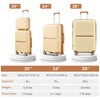 YONWAY 4 Piece Luggage Set, Lightweight Expandable Carry-On Set, with TSA Lock & Soundproof Spinner Wheels - 3 of 4