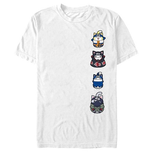 Men's Naruto Nyaruto Cat Lineup T-Shirt - image 1 of 4