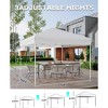 10x10 Heavy Duty Pop Up Canopy, Outdoor Canopy Tent with Portable Bag, 3 Adjustable Height - 3 of 4