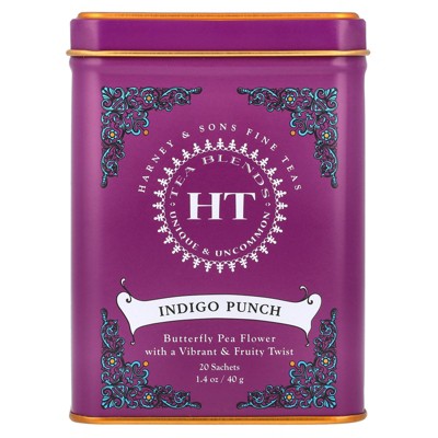 Harney & Sons HT Tea Blends, Indigo Punch, 20 Sachets, 1.4 oz (40 g)