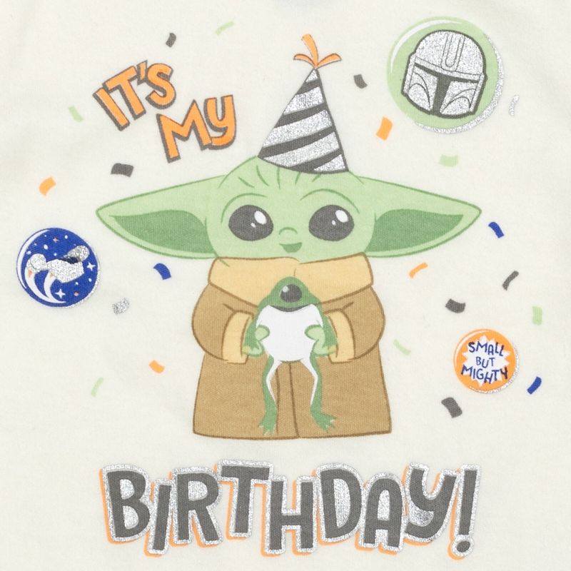 Star Wars Baby Yoda 3 Piece Set: T-Shirt Diaper Cover Hat -Test99, 5 of 7