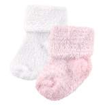Luvable Friends Baby Girl Chenille Socks, Pink, 0-6 Months