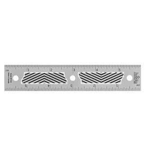JessEm 07410 Stainless Steel 6” Precision Ruler with Patented Flex Grip and Fade-Resistant Markings - 1 of 2