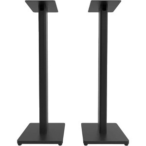 Kanto ST34 34 inch Universal Bookshelf Speaker Floor Stand (Pair) - Black - 1 of 4