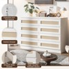 Rattan Dresser for Bedroom - 8 Spacious Drawers, Modern Design, Versatile for Closet & TV Stand - 3 of 4