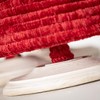 24.5"H  18.5"H & 12.5"H Sullivans Christmas Red Tabletop Cone Tree Set of 3  Red-White - 4 of 4
