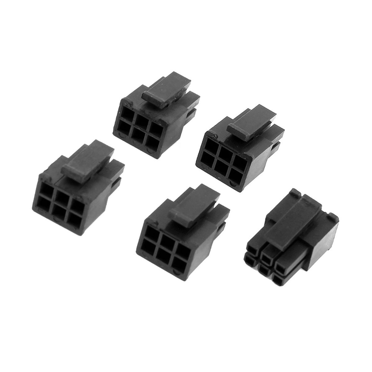 Unique Bargains Plastic Black ATX Connector 5 Pcs - thumbnail 5