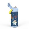 Zak Designs Antimicrobial 14oz Stainless Steel Double Wall Vacuum Beacon Bottle - 2 of 4