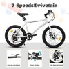 Whisen Kids Bike for 6-12 Years Old, 20 Inch Children's Bicycle for Boys Girls, 7-Speed Steel Frame, , Dual Disc Brakes - 4 of 4
