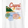 Women's - Instant Message - Capri Italy Beach Vacation Short Sleeve Graphic T-Shirt - 2 of 4