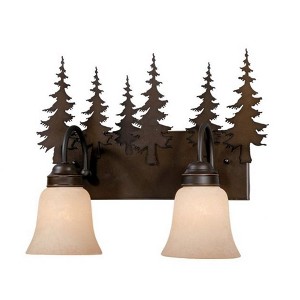 Vaxcel Yosemite 2 - Light Vanity in  Burnished Bronze - 1 of 4