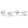 Pompeii3 1Ct TW Diamond Screw Back Studs in 14k White or Yellow Gold Lab Created - 2 of 4