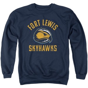 Fort Lewis College Official Skyhawks Logo Adult Crewneck Sweatshirt - 1 of 4
