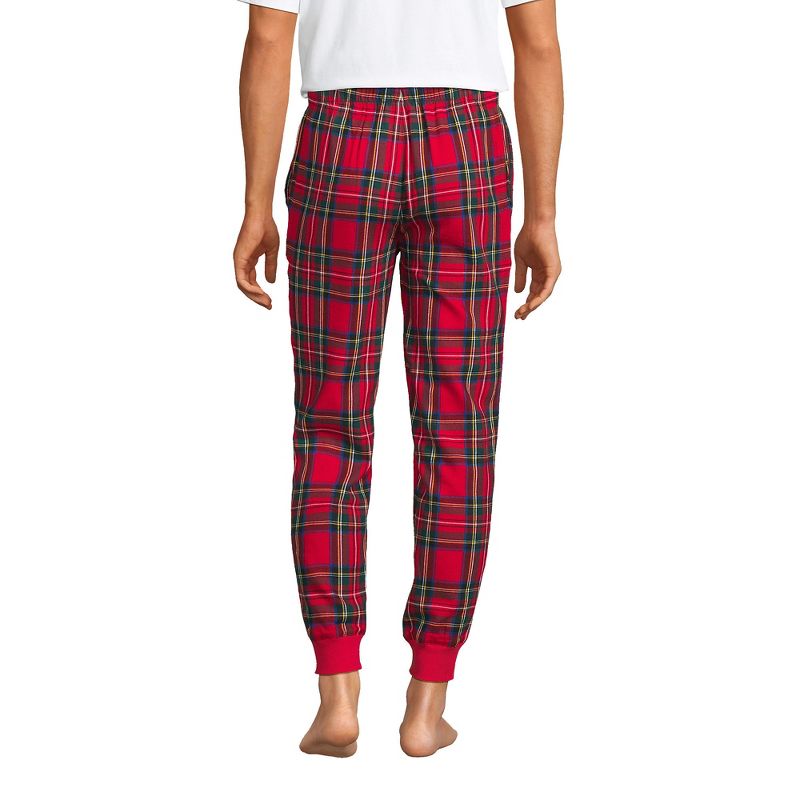 Lands' End Men's Flannel Jogger Pajama Pants, 2 of 5