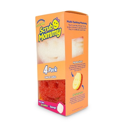 Scrub Daddy Dual-Sided Scrubber Sponge - 4ct