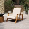 Christopher Knight Home Paloma Outdoor Acacia Wood Adirondack Design Club Chair with Cushion - 2 of 4