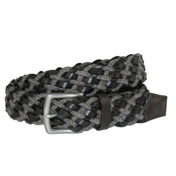 Tommy Hilfiger Men's Burnished Handlaced Braided Belt (pack Of 2), 44,  Black And Tan : Target