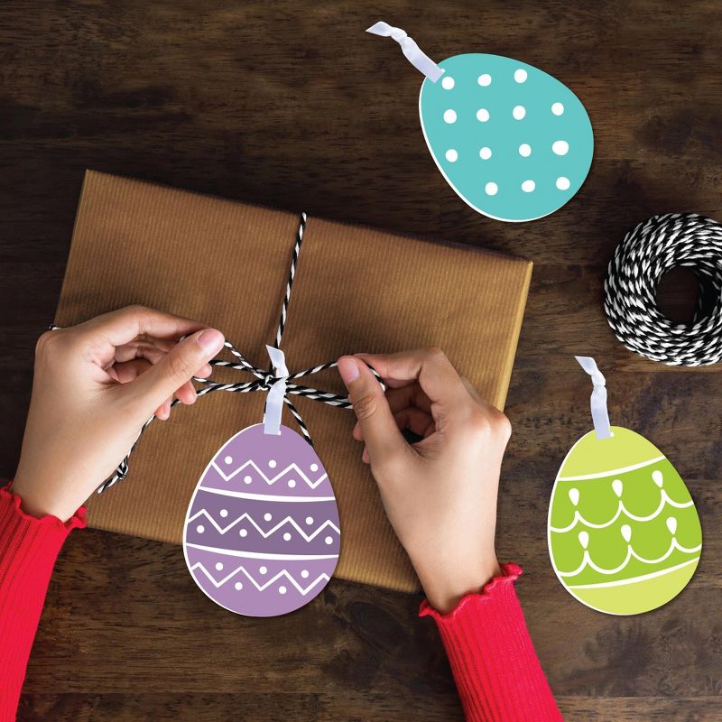 Big Dot of Happiness Hippity Hoppity - Easter Egg Decorations - Tree Ornaments - Set of 12, 4 of 10
