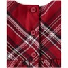 The Children's Place Baby Girls Matching Family Christmas Short Flutter Sleeve Bow Plaid Satin Fit And Flare Dress - 3 of 4