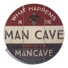 What Happens in The Man Cave Bottle Opener and Cap Catcher: Vintage Wall Decor for Bar, Garage - American Art Decor - 4 of 4