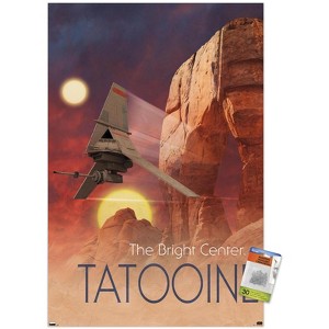 Trends International Star Wars: Tatooine - Visit Tatooine by Russell Walks 23 Unframed Wall Poster Prints - 1 of 4