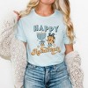 Simply Sage Market Women's Happy Hanukkah Distressed Short Sleeve Graphic Tee - 2 of 3