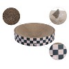 THE LICKER STORE Nelson Modern Cardboard Round Bowl Cat Scratcher with Catnip - 3 of 4