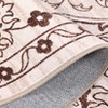 Nasitip Boho Area Rugs,Ultra Thin Low Pile Floral Rug, Soft Stain Resistant Carpet with Non Slip Backing,for Indoor Outdoor - 2 of 4