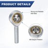 Unique Bargains Self-Lubricating Thread Steel Joint Jam Nuts Rod End Bearing - 2 of 4