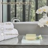 Aoibox White Marble Soap Dish Tray with Central Groove, Elegant Soap Holder for Bathroom Sink, Kitchen Countertop, Bedroom Vanity - 4 of 4