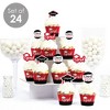 Big Dot of Happiness 2025 Red Graduation Cupcake Decoration - Party Cupcake Wrappers and Treat Picks Kit - Set of 24 - 2 of 4