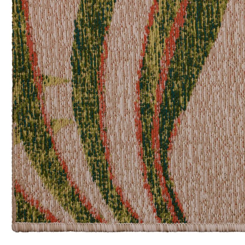 7&#39; x 10&#39; Outdoor Rug Neutral Palm - Threshold&#8482;, 3 of 6