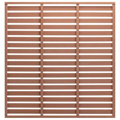 vidaXL Fence Panel WPC 70.9 inches x70.9 inches  Brown